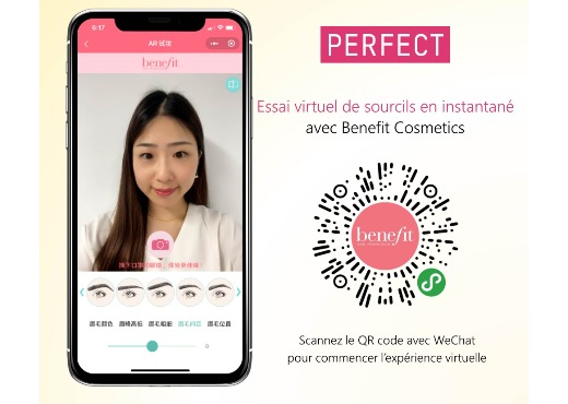 Perfect Corp. et Benefit Cosmetics s’associent pour le tout premier essai virtuel de sourcils instantané au sein des mini-programmes WeChat